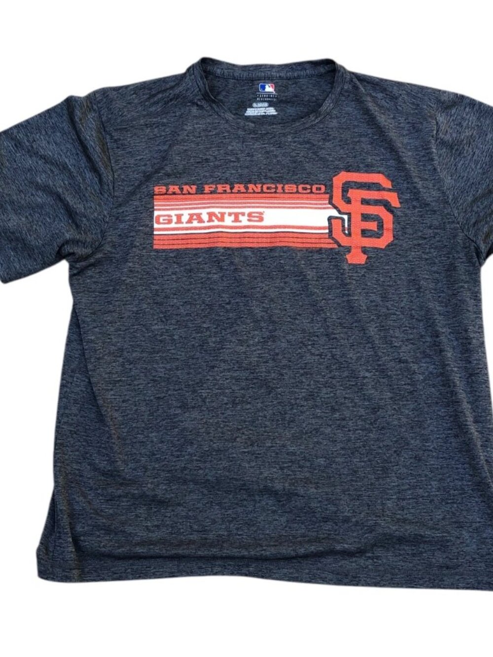 MLB San Francisco Giants T Shirt XL Men's MLB Baseball SF Grey Short Sleeve
